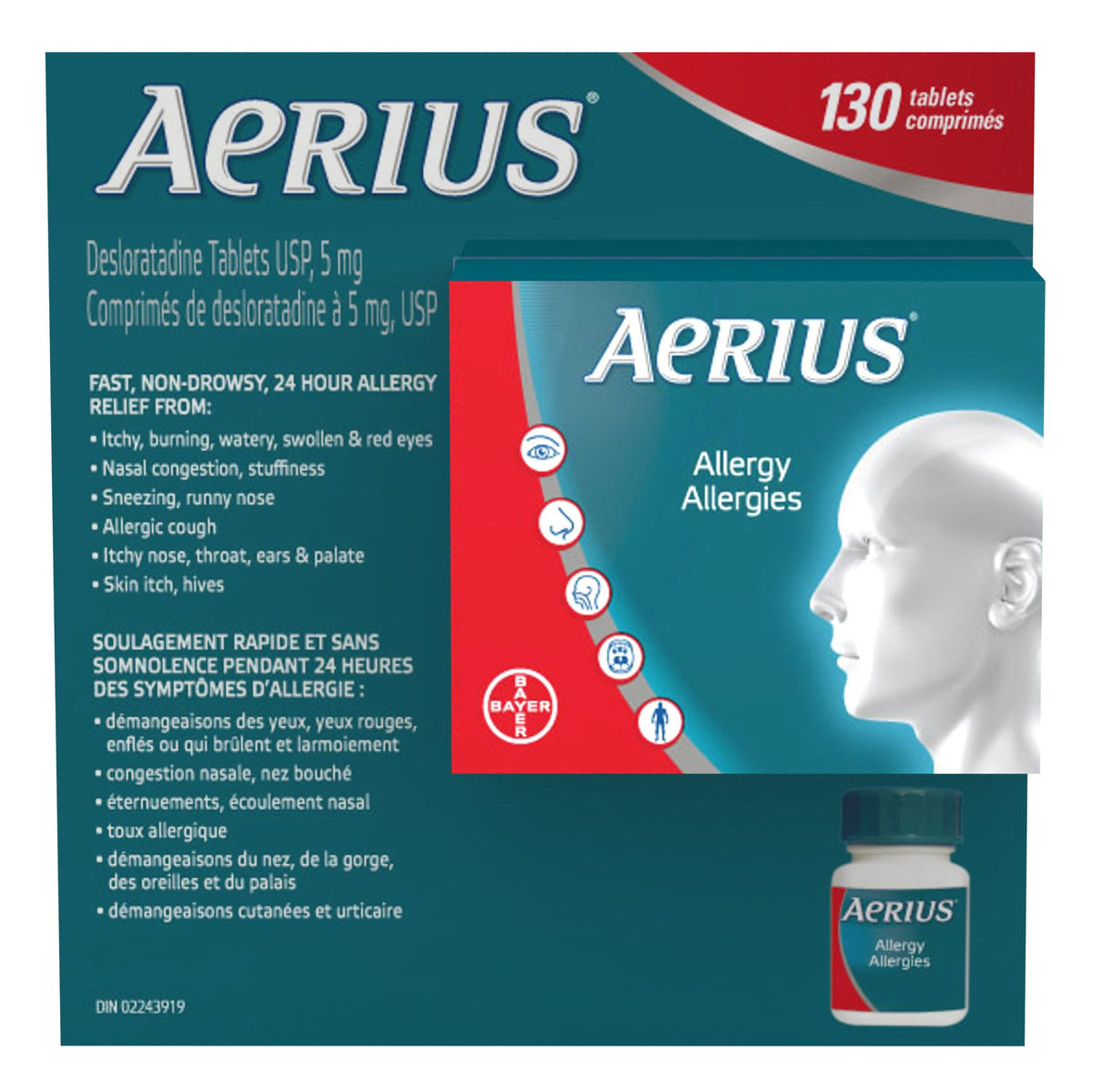 Aerius Allergy Relief, 130 Tablets product image