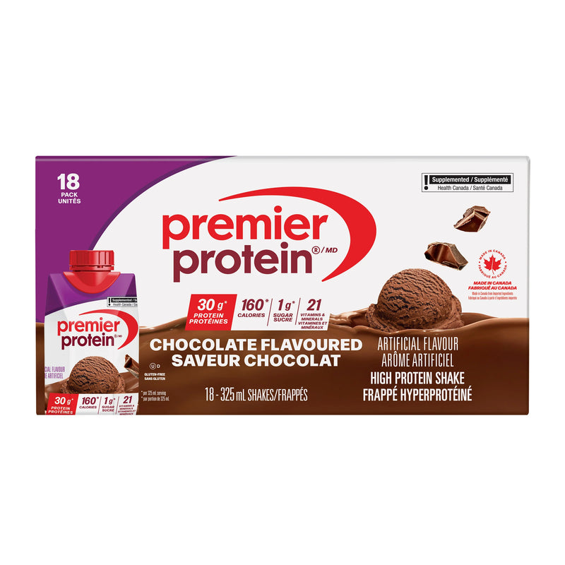 Premier Protein High Protein Chocolate Shake, 18 x 325 mL product image