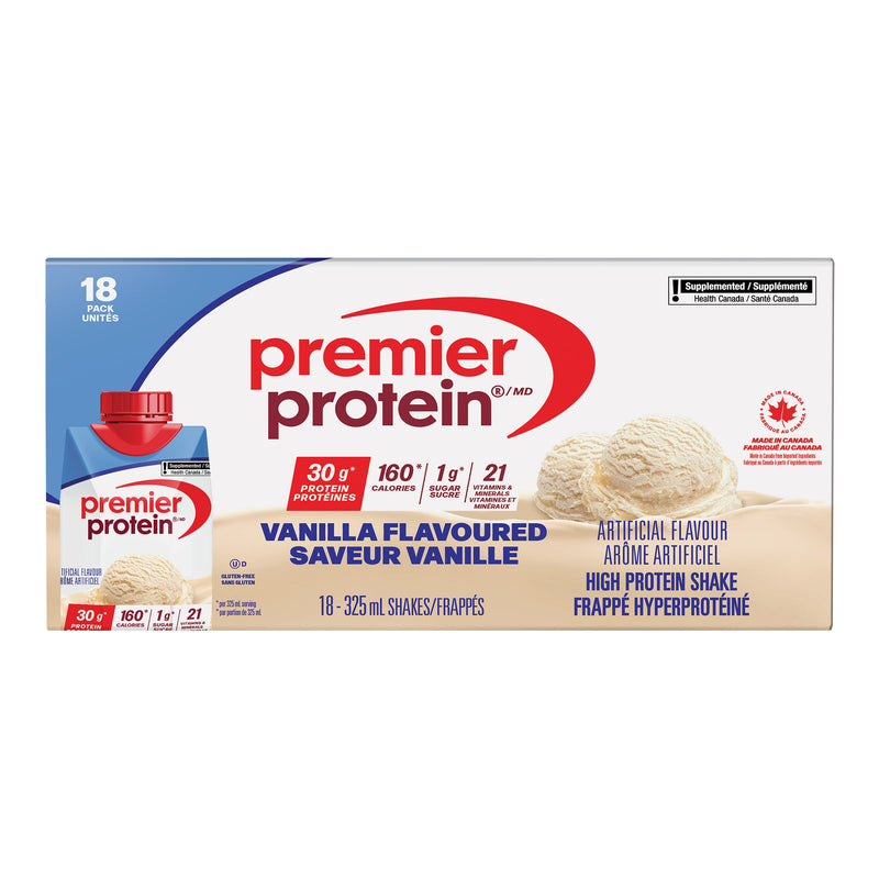 Premier Protein High Protein Vanilla Shake, 18 x 325 mL product image