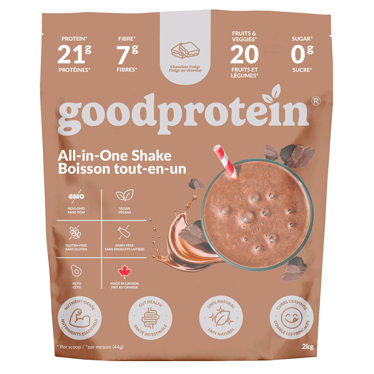 Good Protein Chocolate Fudge All-in-One Shake, 2kg product image