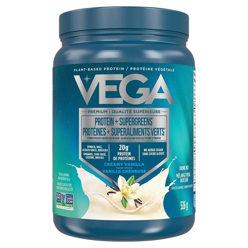 Vega Protein + Supergreens CA Vanilla (526g) product image