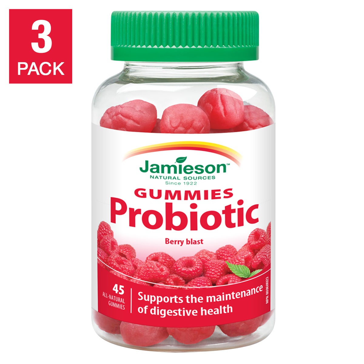 Jamieson Probiotic Gummies, 3 x 45 Gummies product image