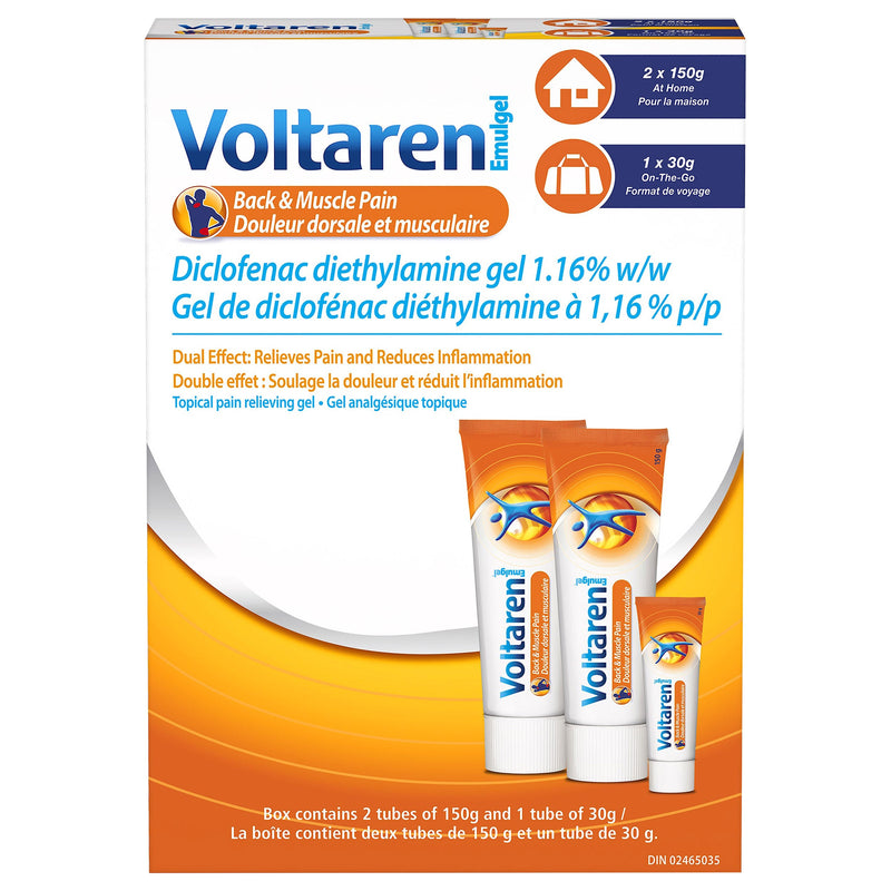 Voltaren Emugel Back & Muscle Pain 330g (2X150g + 30g) product image