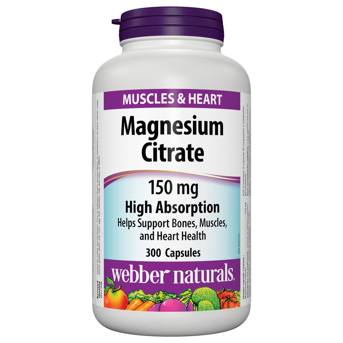 webber naturals Magnesium Citrate 150 mg - 300 Capsules product image
