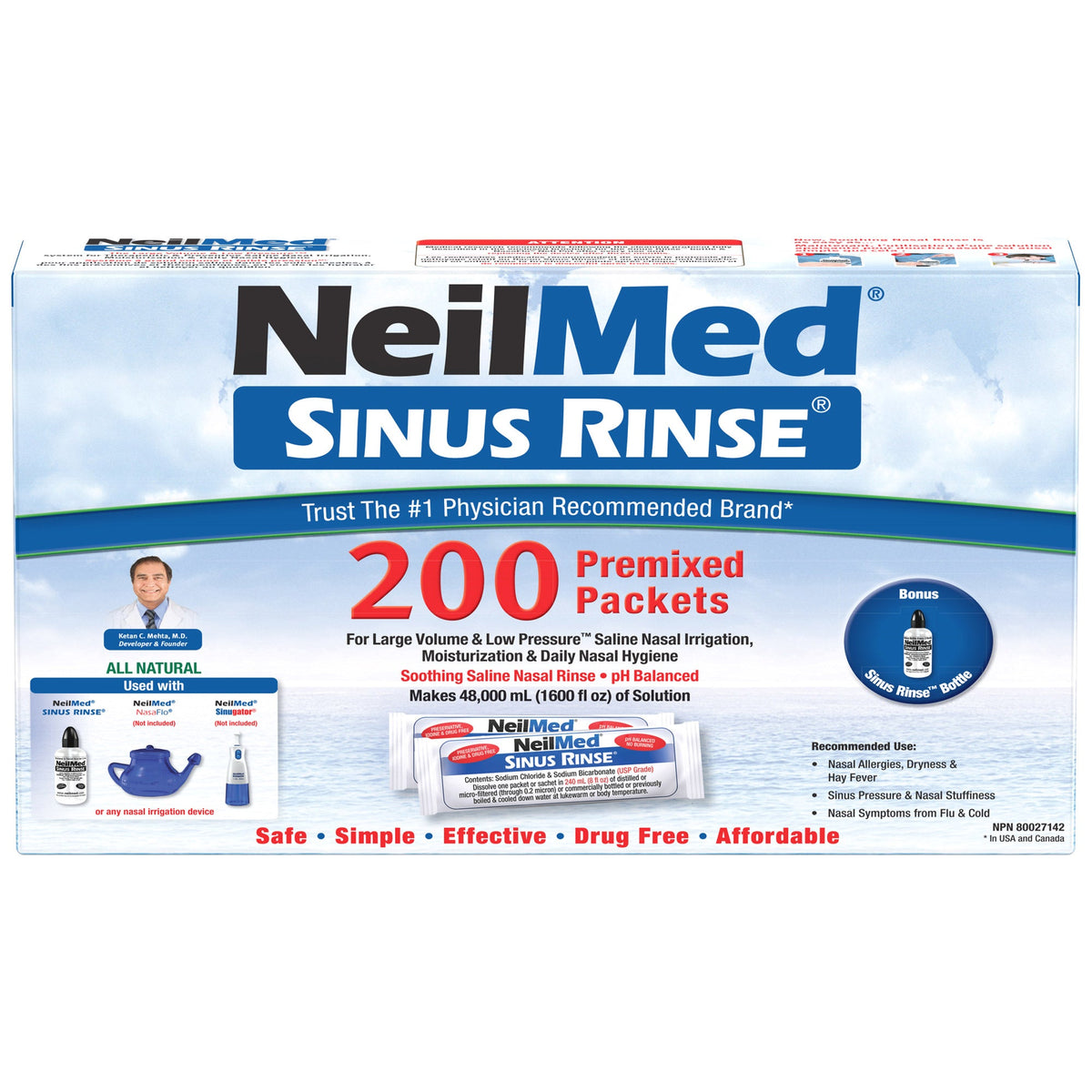 NeilMed Sinus Rinse Kit - 200 Packets product image
