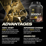 PVL ISO Gold – Premium Isolate 100% Whey Protein Powder – Superior Uptake, Optimal Nutrition Protein Shake – Enzyme Fortified – Easy Mixing – 900 g – Peanut Butter Chocolate - image 5