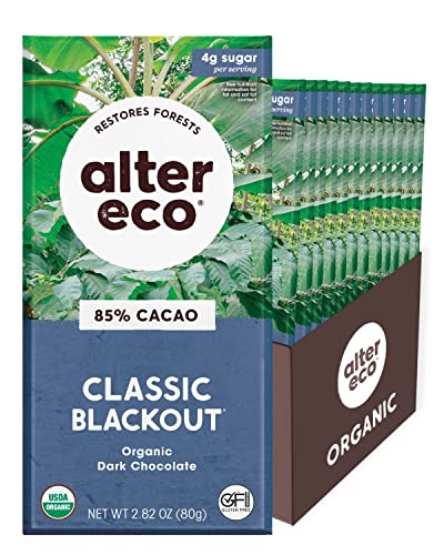 Alter Eco Organic A.E. Dk Chocolate Black out 2.82 Oz (Pack of 12) - product image