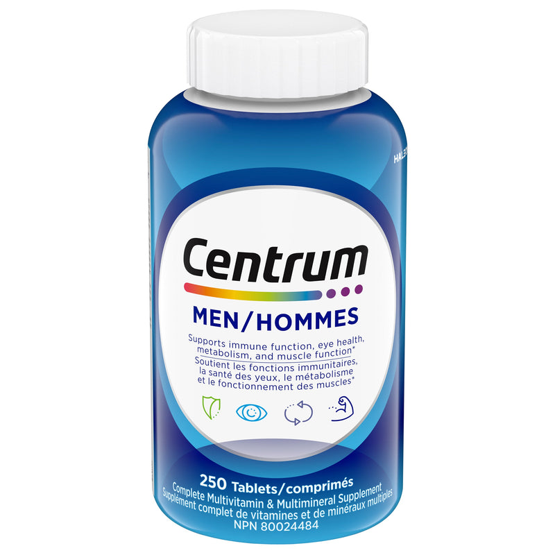Centrum Complete Multivitamin and Mineral Supplement for Men, 250 Tablets product image