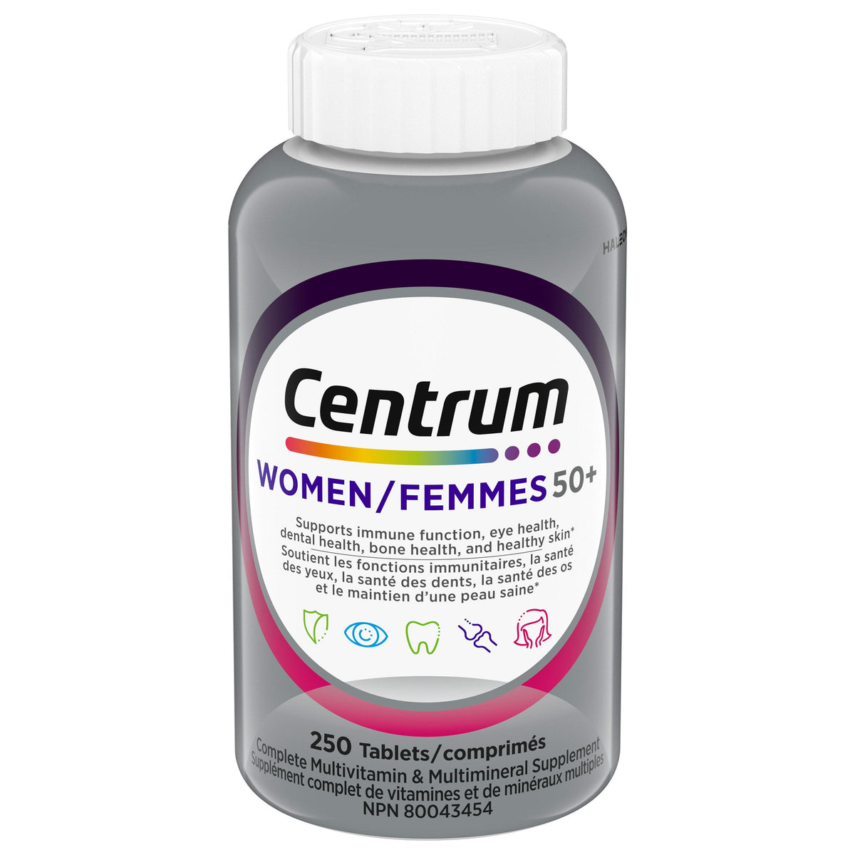 Centrum Complete Multivitamin and Mineral Supplement for Women 50+, 250 Tablets product image