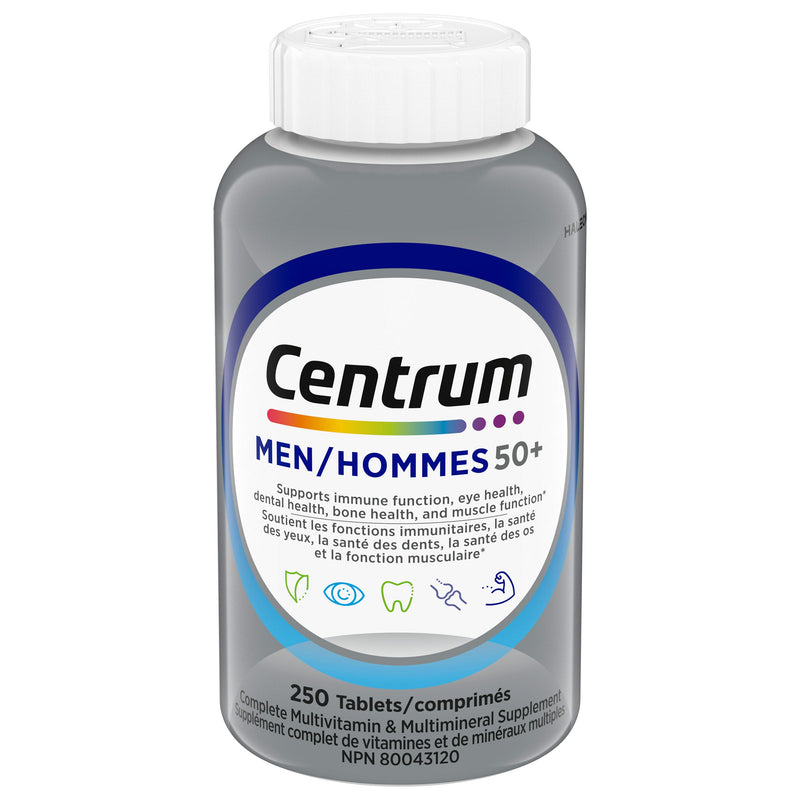 Centrum Complete Multivitamin and Mineral Supplement for Men 50+, 250 Tablets product image