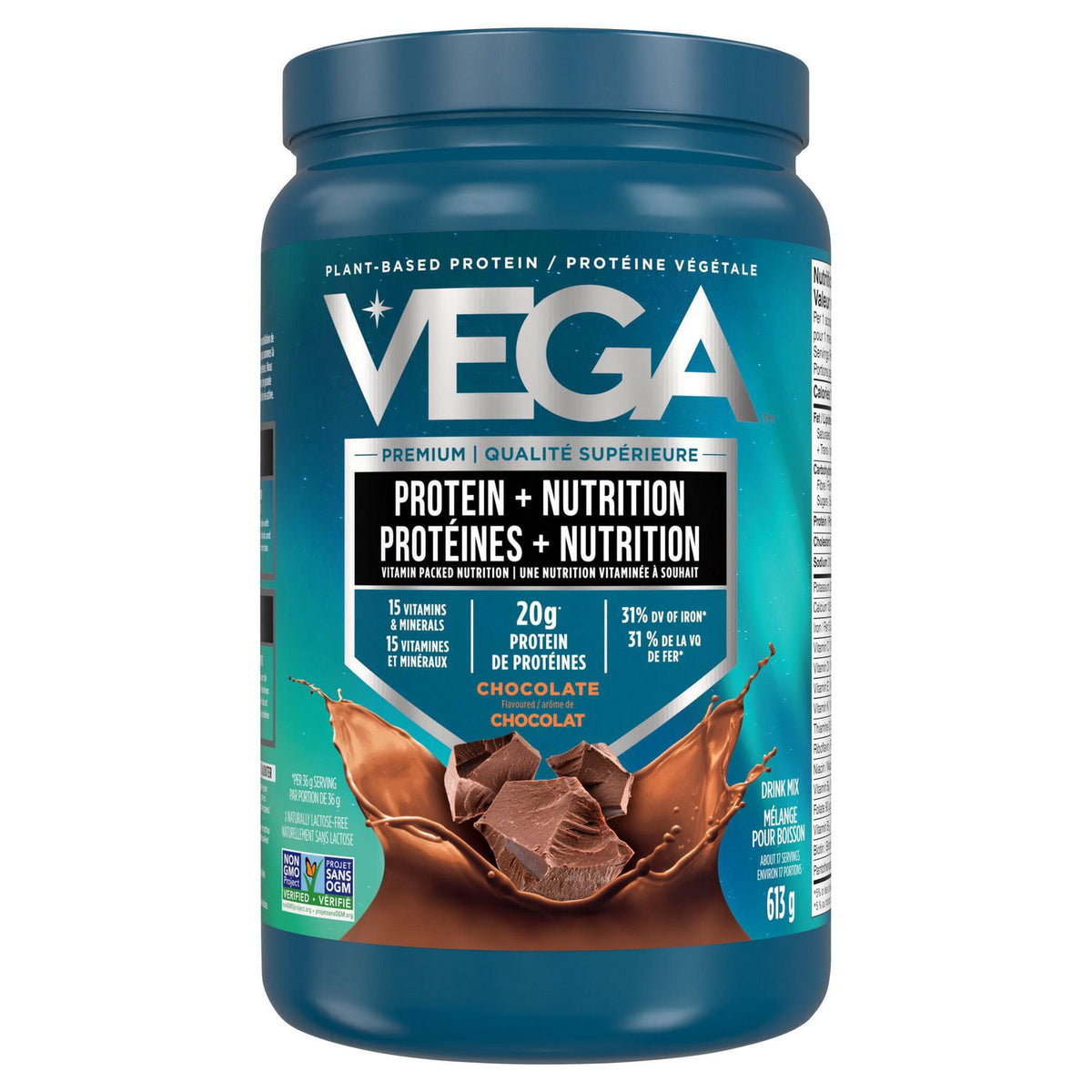Vega Protein + Nutrition CA Chocolate (613g) product image