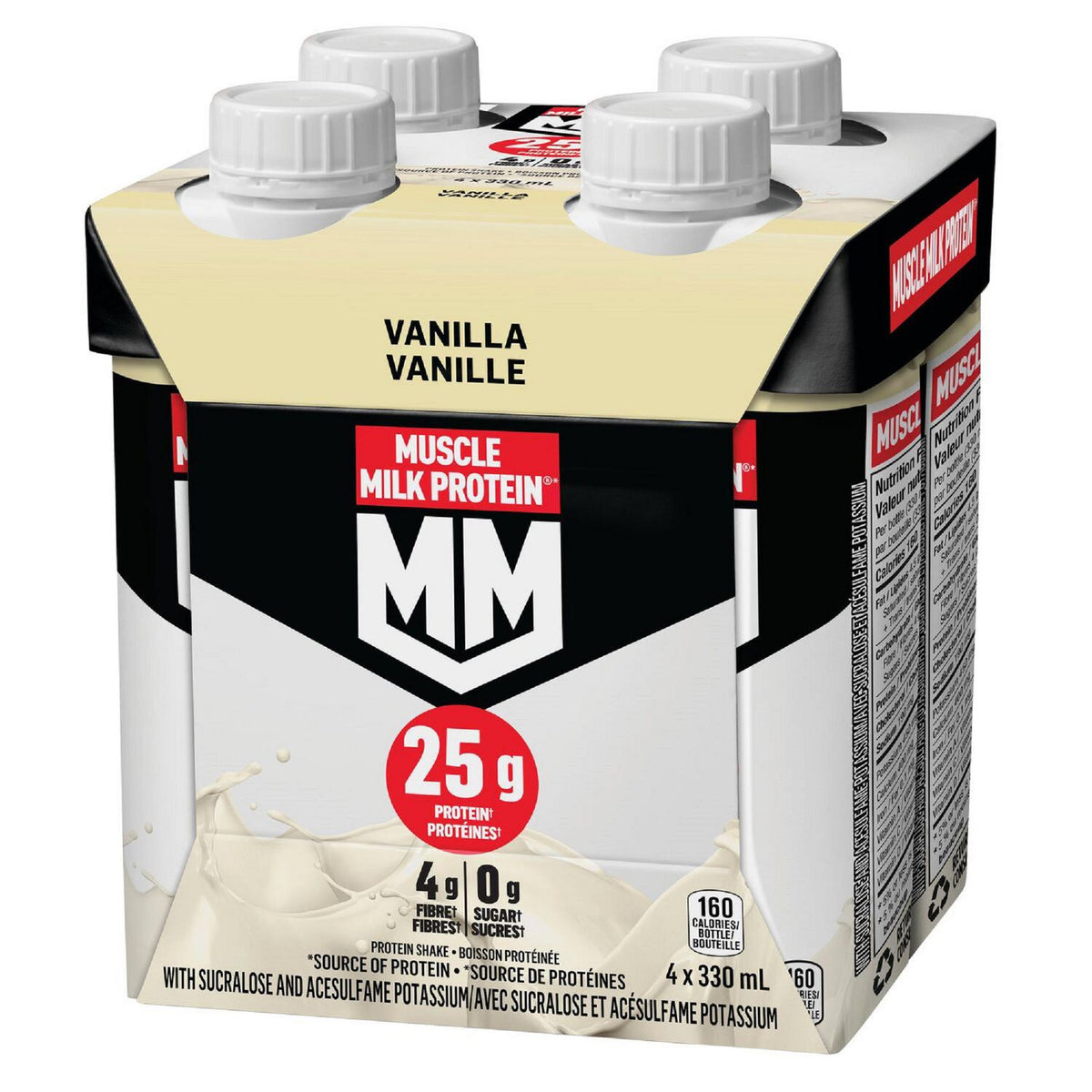 Muscle Milk Protein Vanilla Protein Shake 4 x 330 mL, Bottle product image