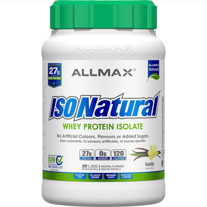 ALLMAX ISONATURAL Whey Protein Isolate Vanilla Supplement Powder product image