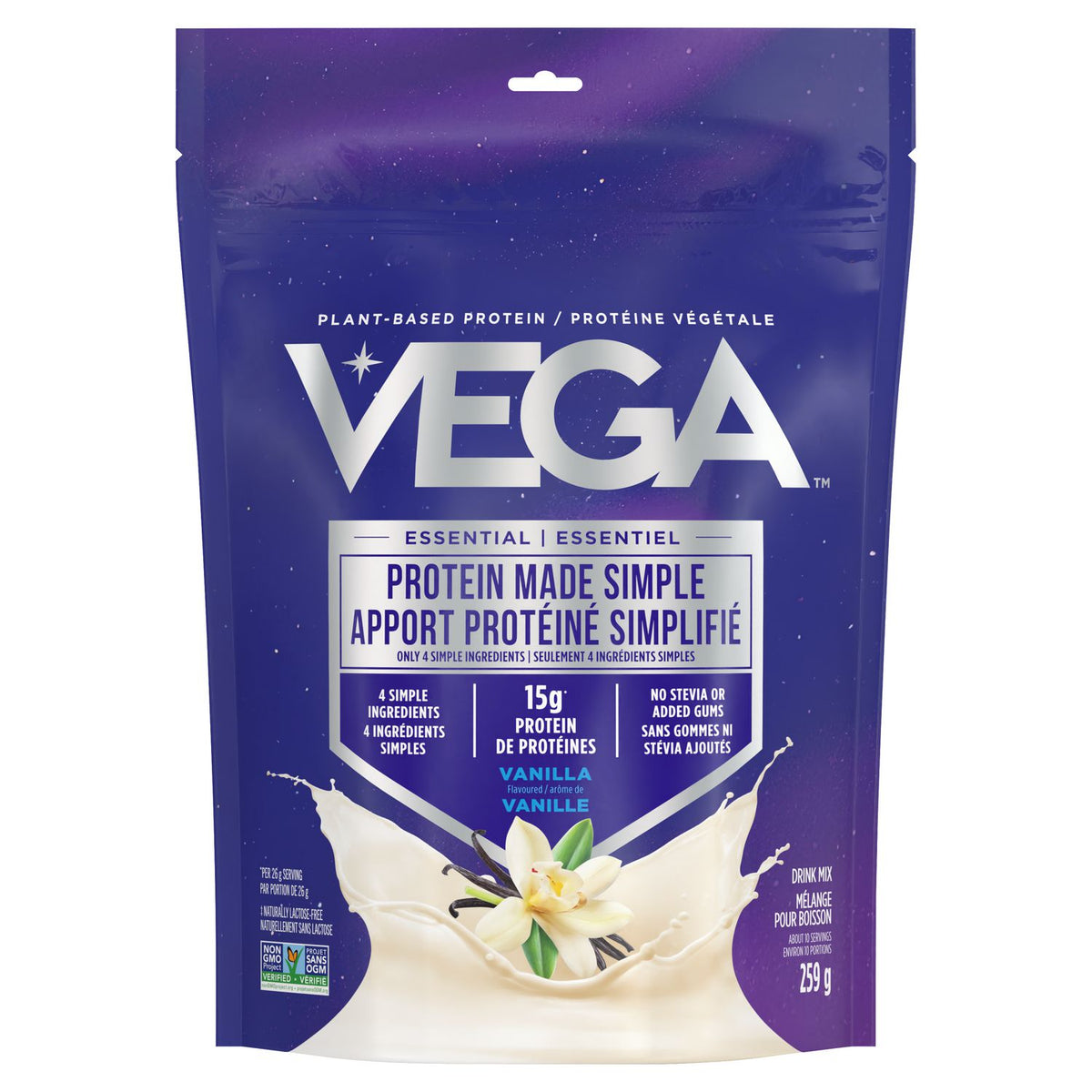 Vega Protein Made Simple - Plant Based Protein Powder - Vanilla, 259g product image
