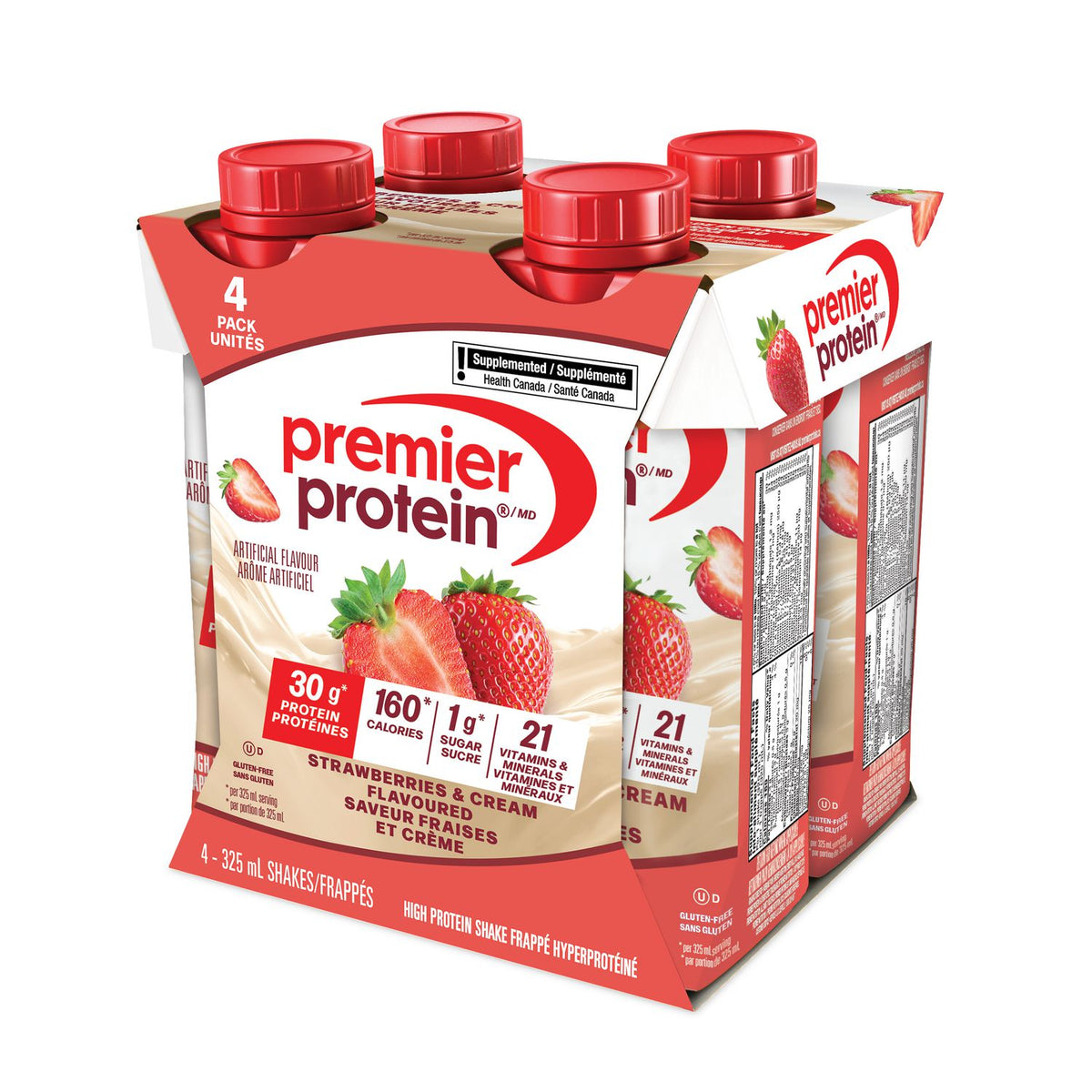 Premier Protein Strawberries & Cream High Protein Shake, 4 pack product image