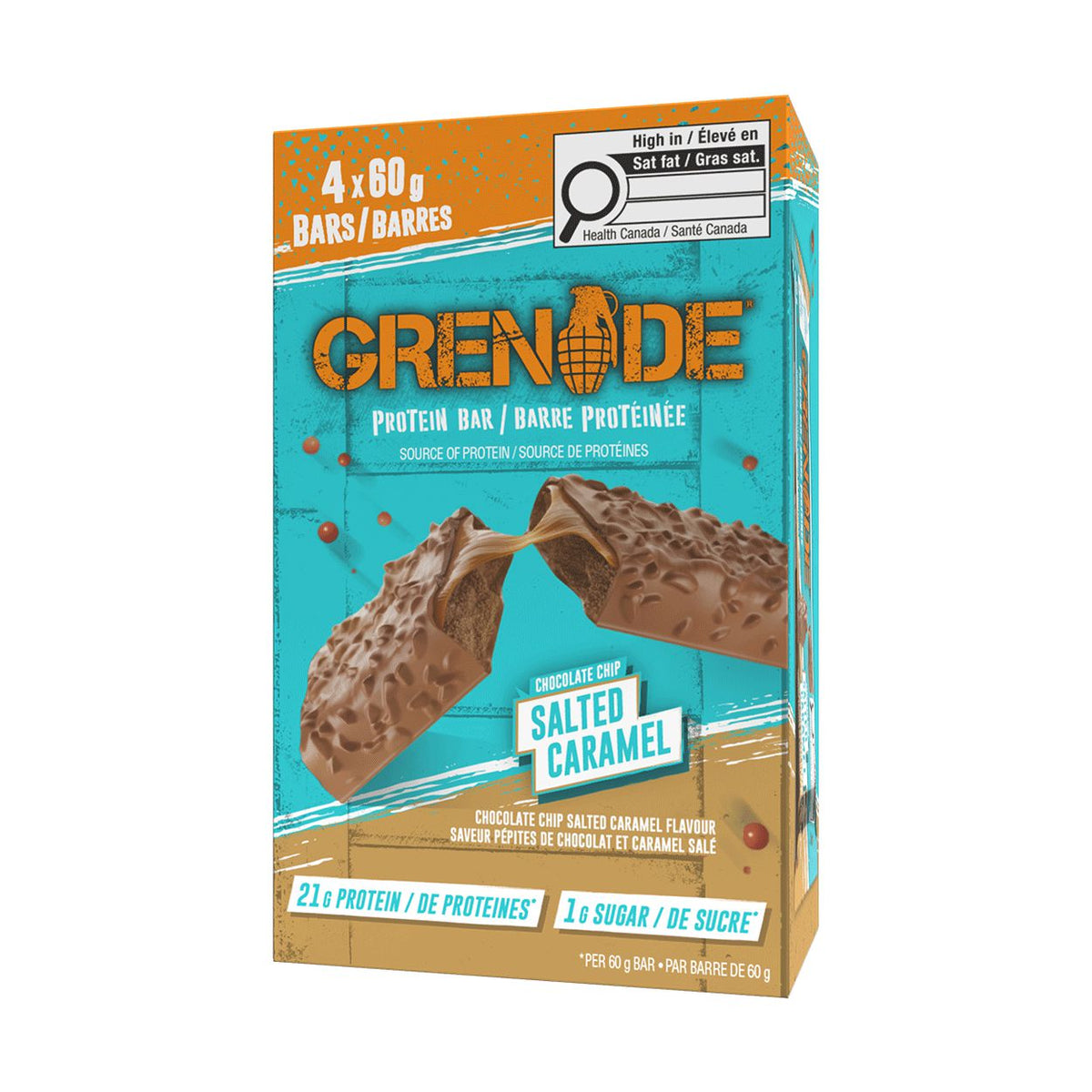 Grenade Protein Bar Chocolate Chip Salted Caramel 4x60g product image