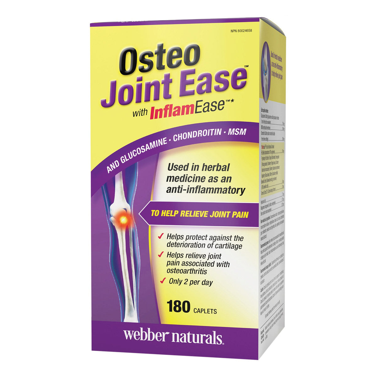 webber naturals Osteo Joint Ease, 180 caplets product image